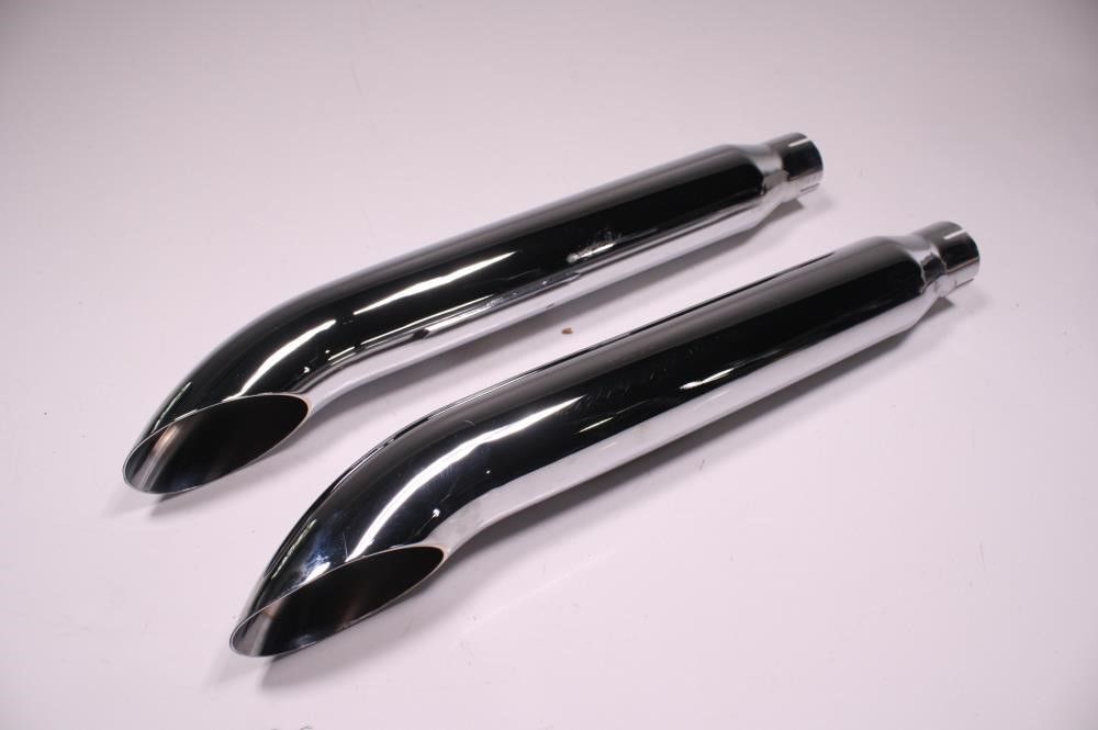 91-94 Harley FXD Dyna Glides Exhaust Pipe Muffler Can Set Khrome Werks 202155
