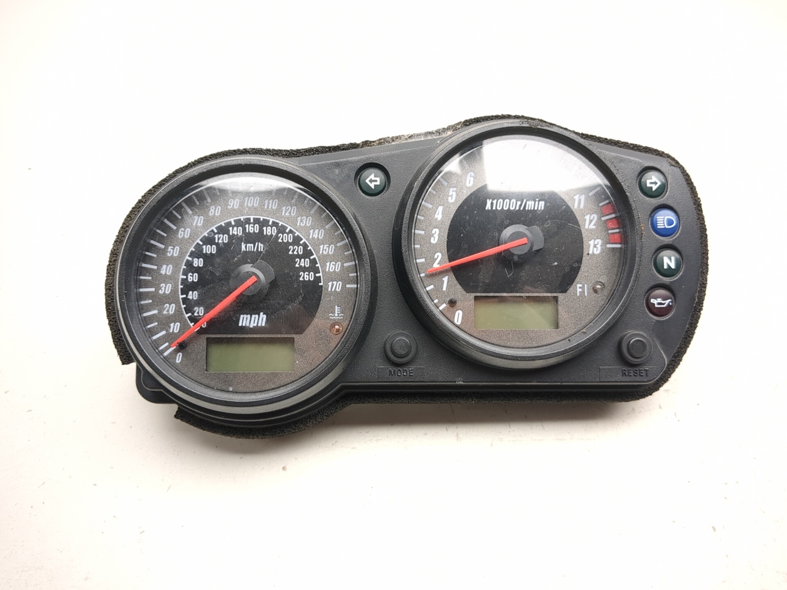 04-06 Kawasaki Z750 Gauge Speedometer Tachometer Display - Sun