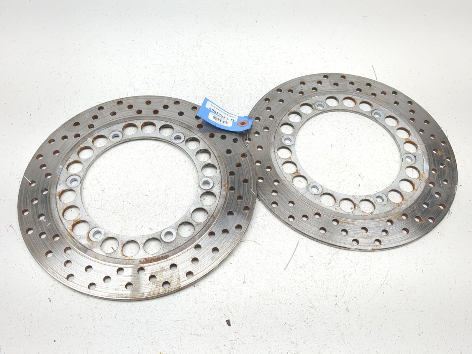 81-97 Yamaha Virago XV750 Left & Right Front Brake Rotors 3JK