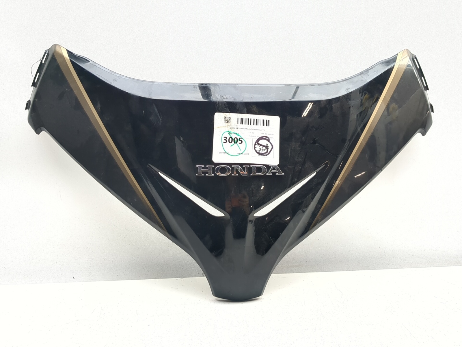 テレビ ブラック 12-17 Honda GL1800 Goldwing 1800 Front Upper Headlight Nose