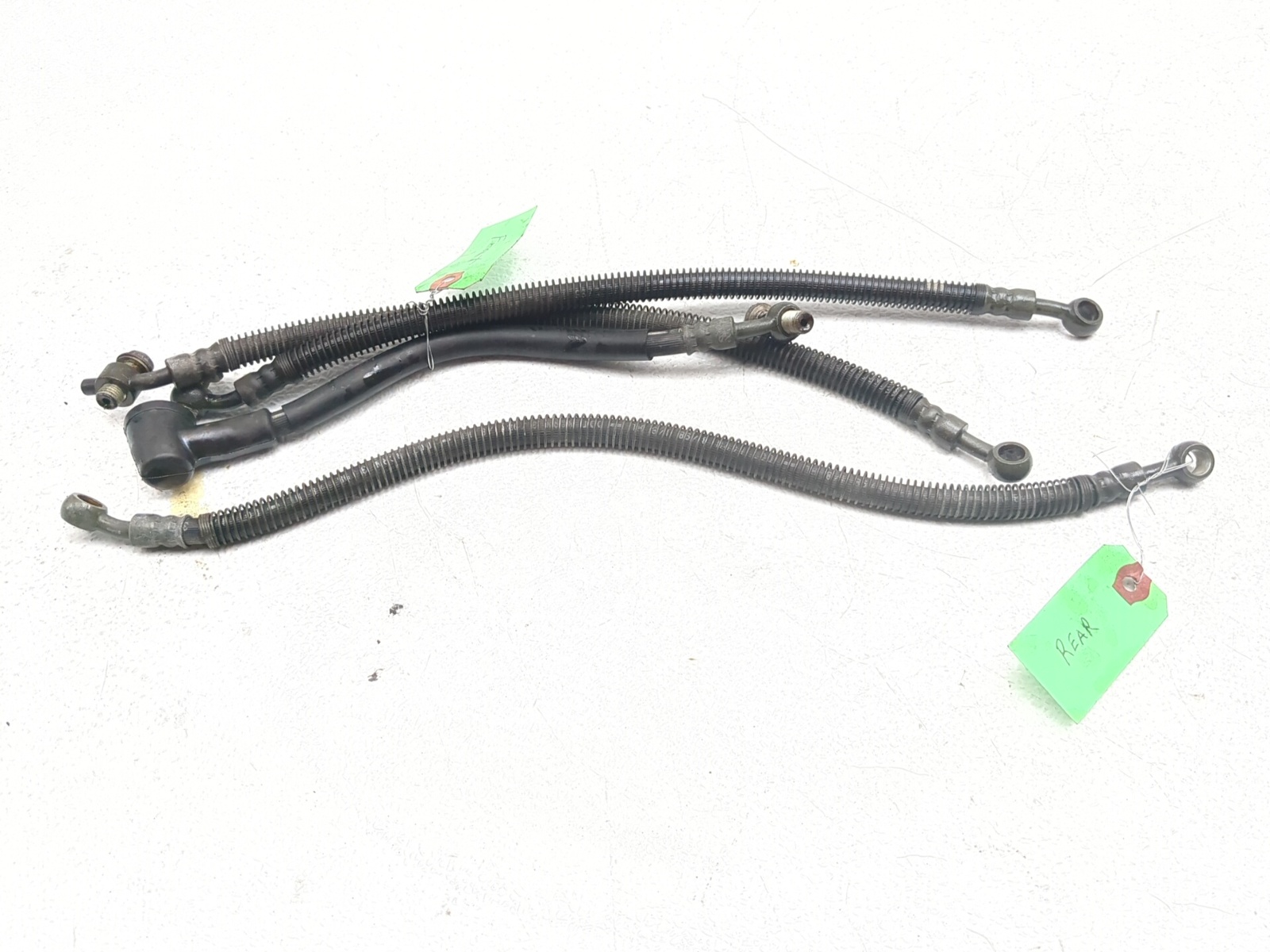 98 99 Kawasaki Ninja ZX6R ZX600G Front & Rear Brake Line Set 43095
