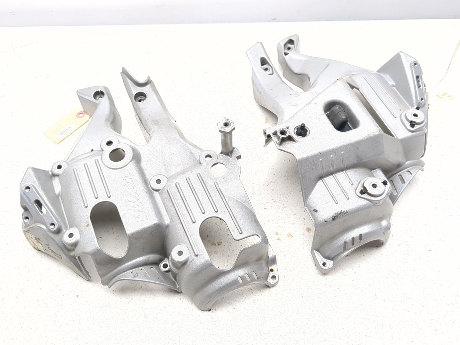 03-06 Ducati 749 999 Front Left & Right Headlight Support Brackets 82913691A