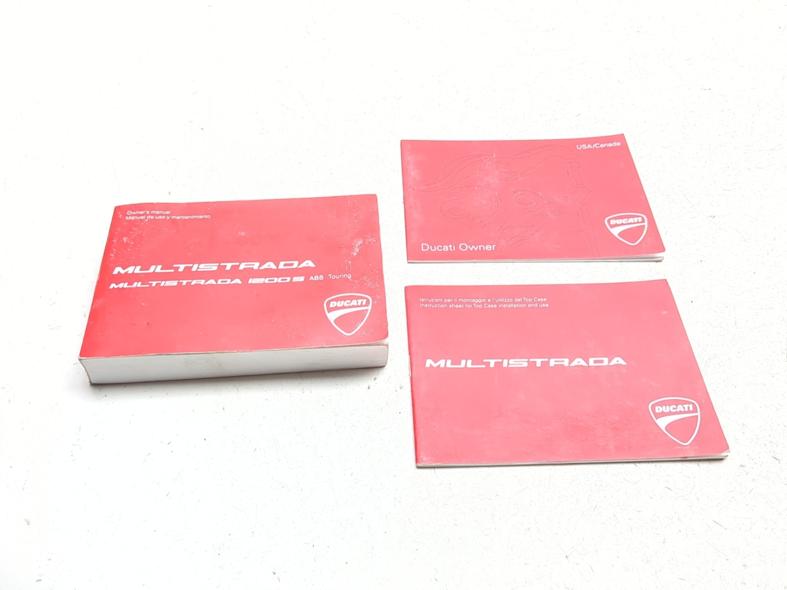 10-18 Ducati Multistrada 1200 S Owners Manual & Literature Books