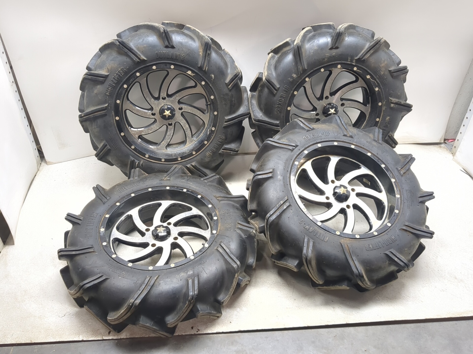 12-22 Can-Am Outlander XMR 1000R Front & Rear MSA M36 Wheels W