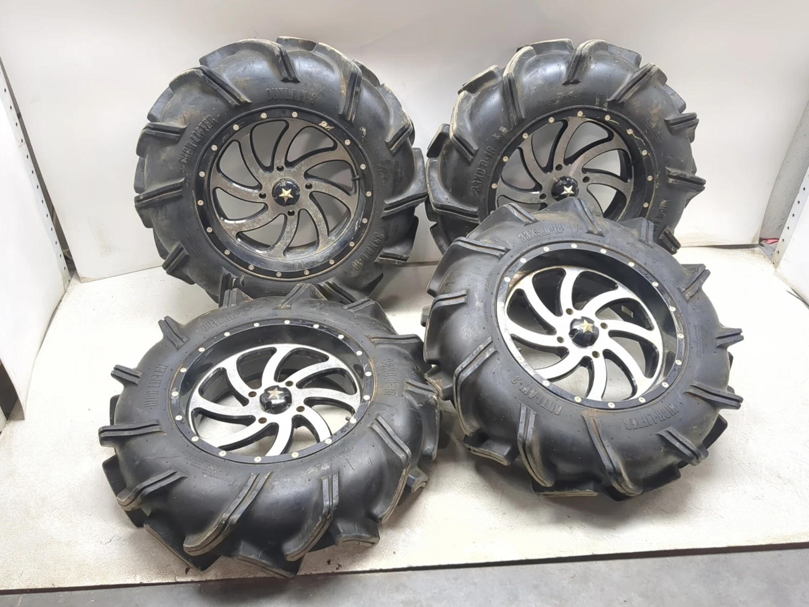 12-22 Can Am Outlander XMR 1000R Front & Rear MSA M36 Wheels W/ 33X9.0-18 Tires