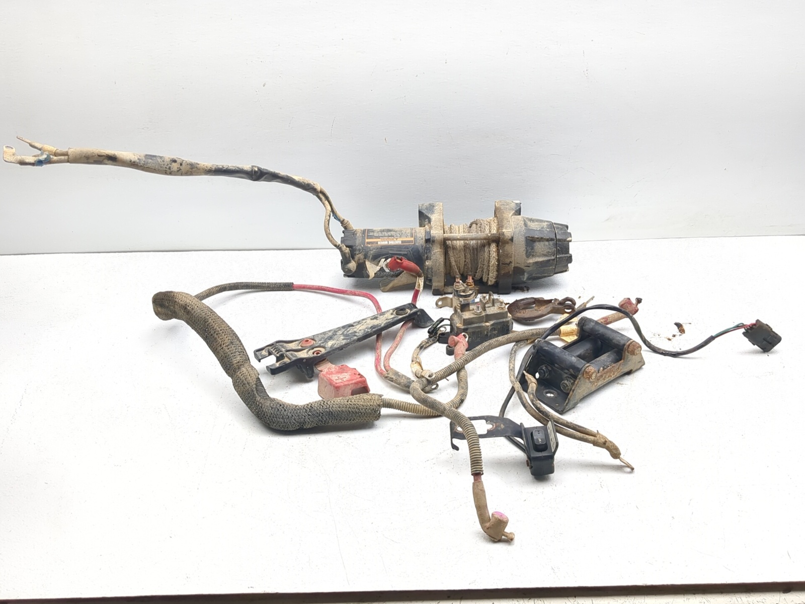 12-22 Can Am Outlander XMR 1000R Front KFI Assault Winch Fairlead & Wiring