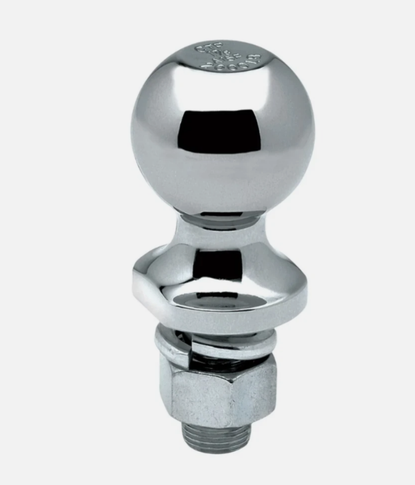 Draw-Tite 2 In Chrome Hitch Ball, 3/4" DIA, 2 3/8" LN, 3500 Lbs Cap - 52-1722