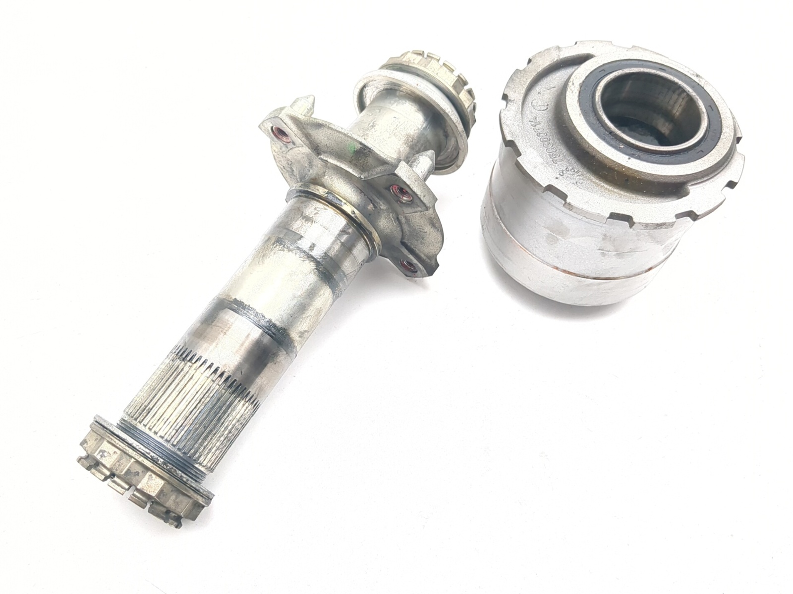 11-14 Ducati Diavel Rear Wheel Axle & Eccentric Hub 75630071A