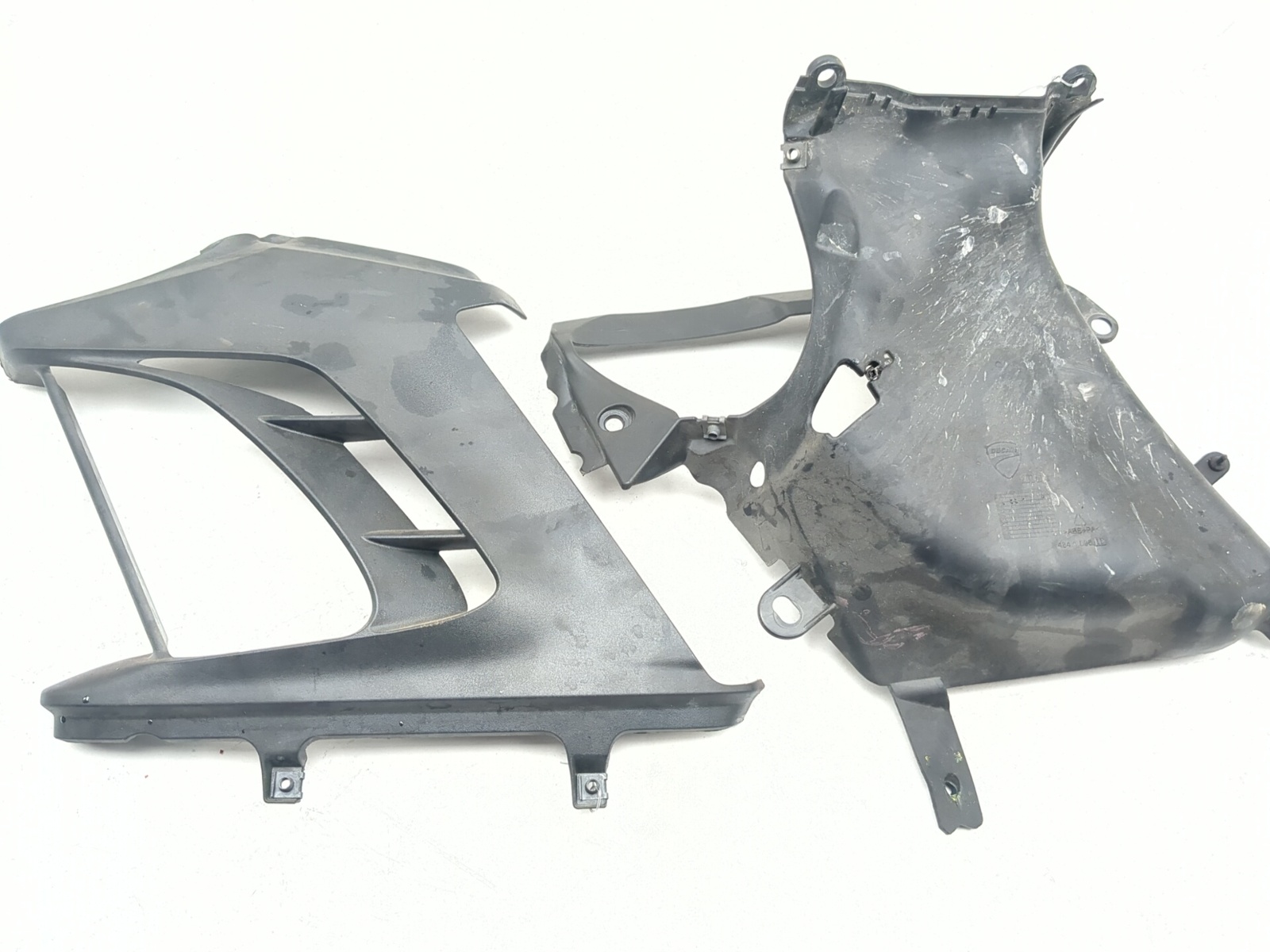 11-14 Ducati Diavel Left Side Inner & Outer Radiator Cover Panels