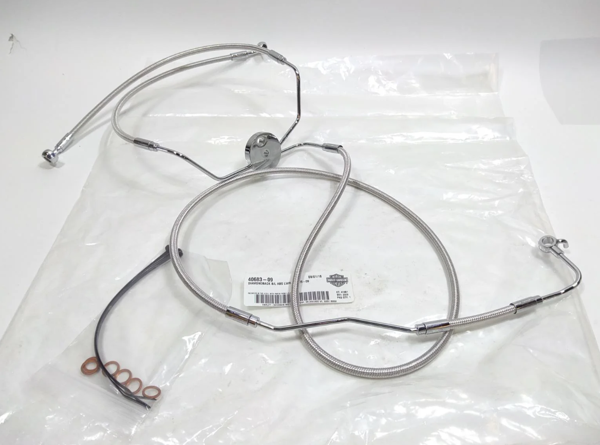 09-13 Harley-Davidson Touring ABS OEM Diamondback Brake Line 40683-09