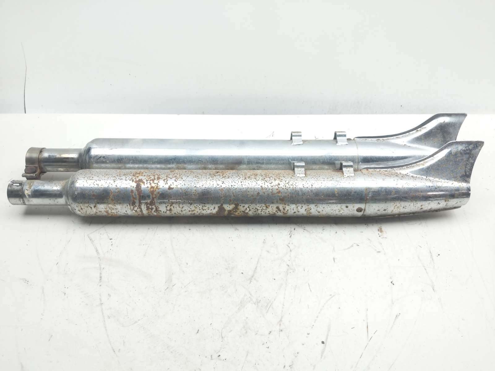 94-99 Harley FLHR Road King Fishtail Exhaust Pipe Muffler Silencer
