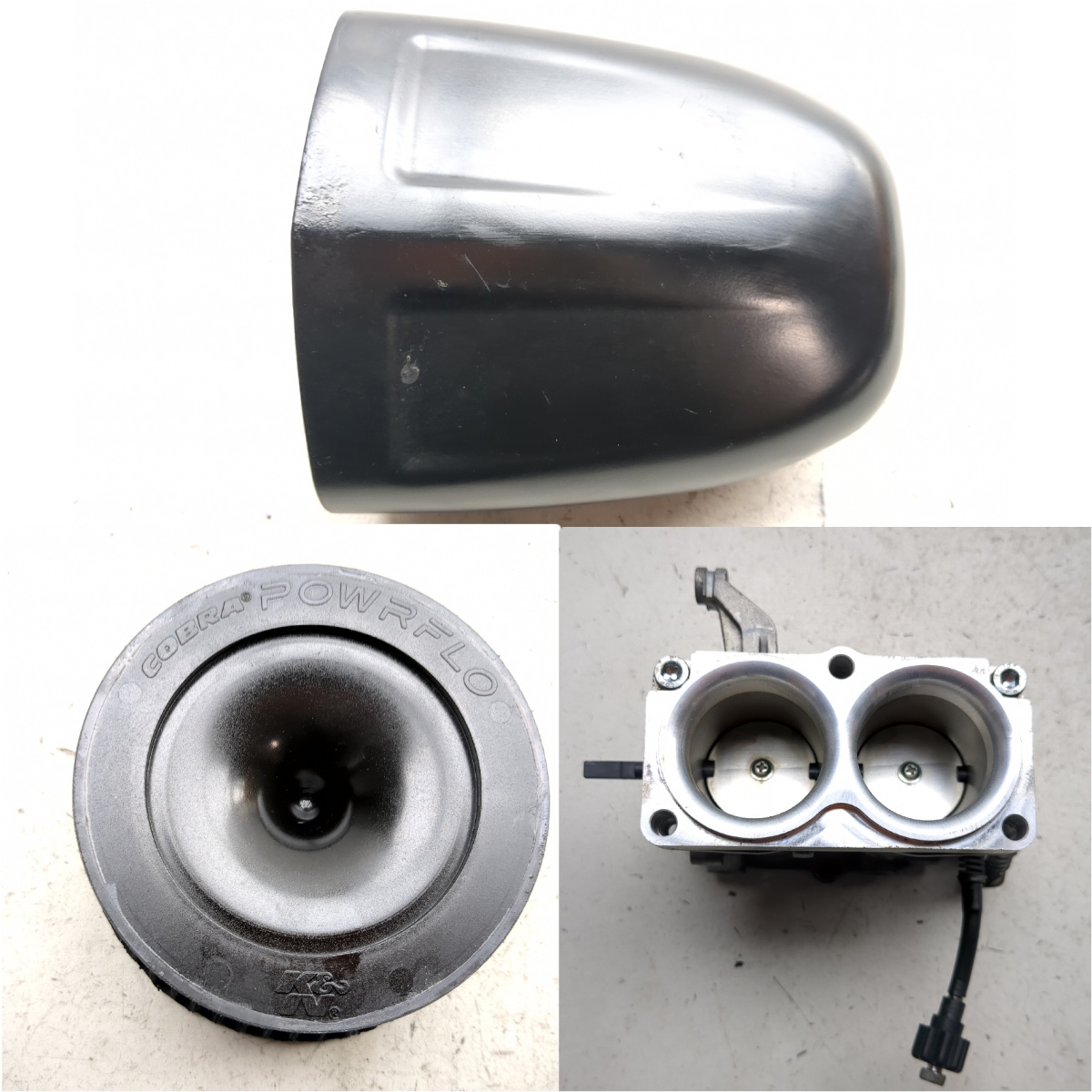06-16 Kawasaki Vulcan 900 VN900C Cobra PowrFlo Venturi Air Intake Cleaner Kit