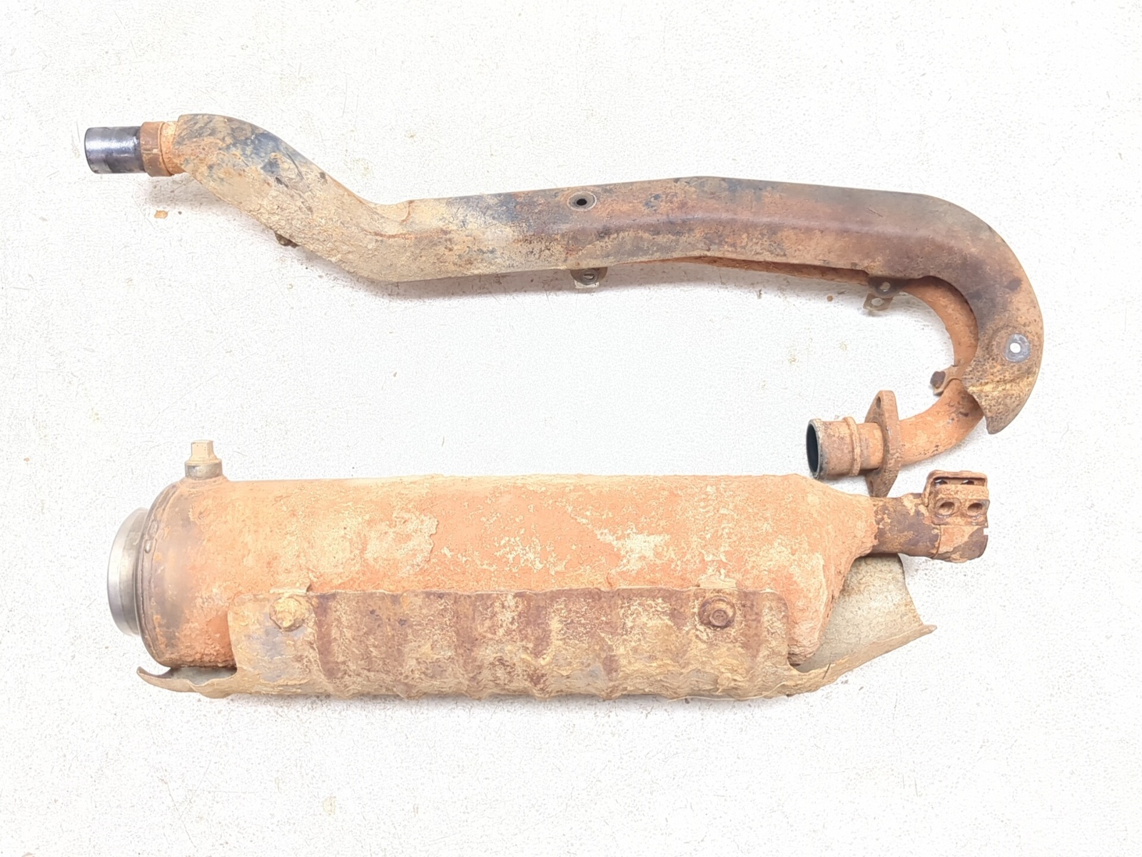 00-06 Honda TRX350TE TRX Rancher 350 Rear Muffler Header Pipe Can