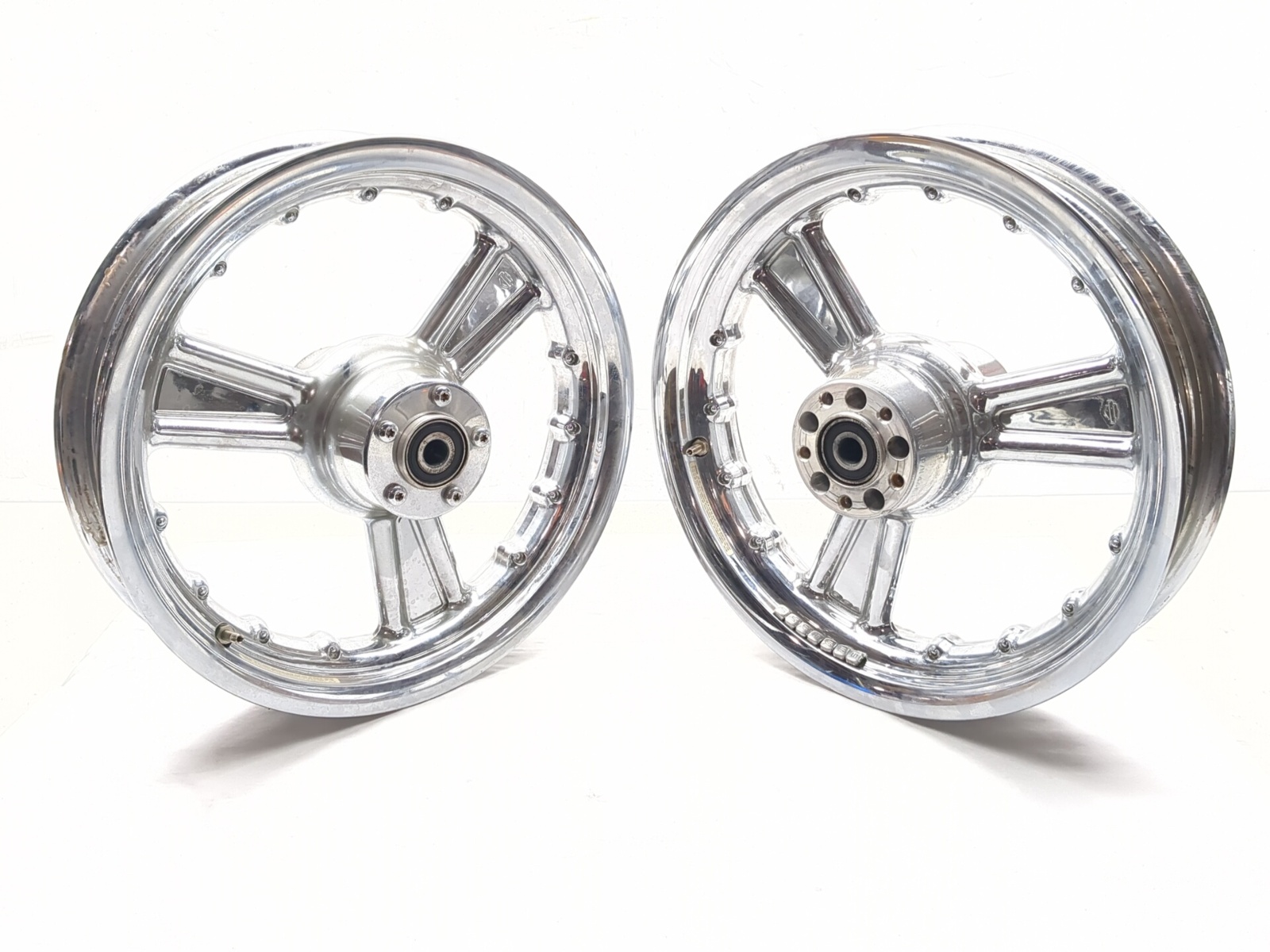 00-06 Harley-Davidson Fat Boy FLSTF Front Rear Wheel Rim STRAIGHT