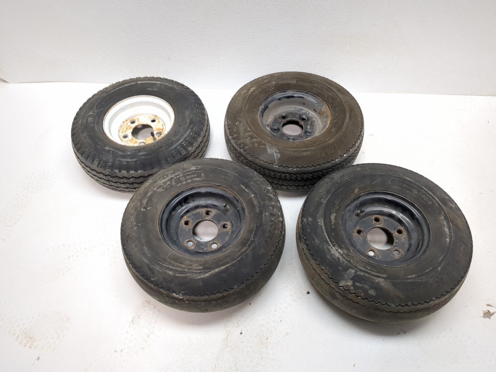 08-15 Cushman Titan Utility Cart Wheel Set 8X3.75 W/ Tires 5.70-8