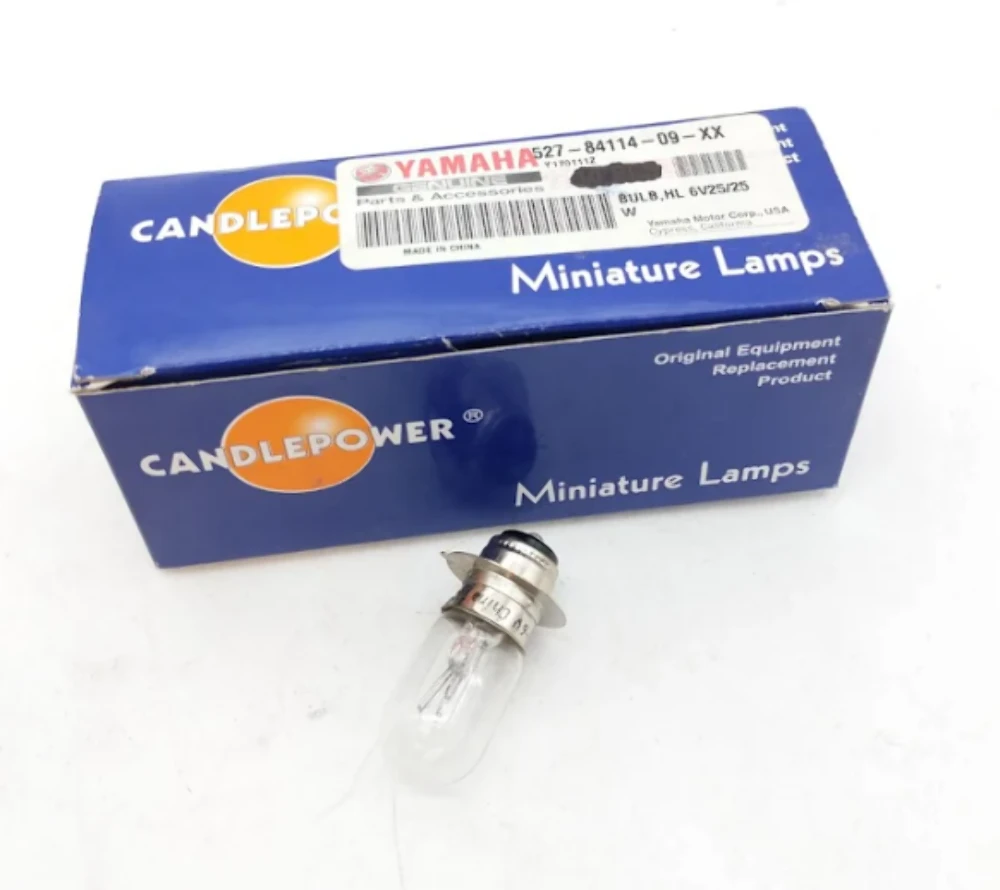 QTY 5 | Yamaha OEM Candlepower 6V25 25W Bulb 527-84114-09-XX - Sun