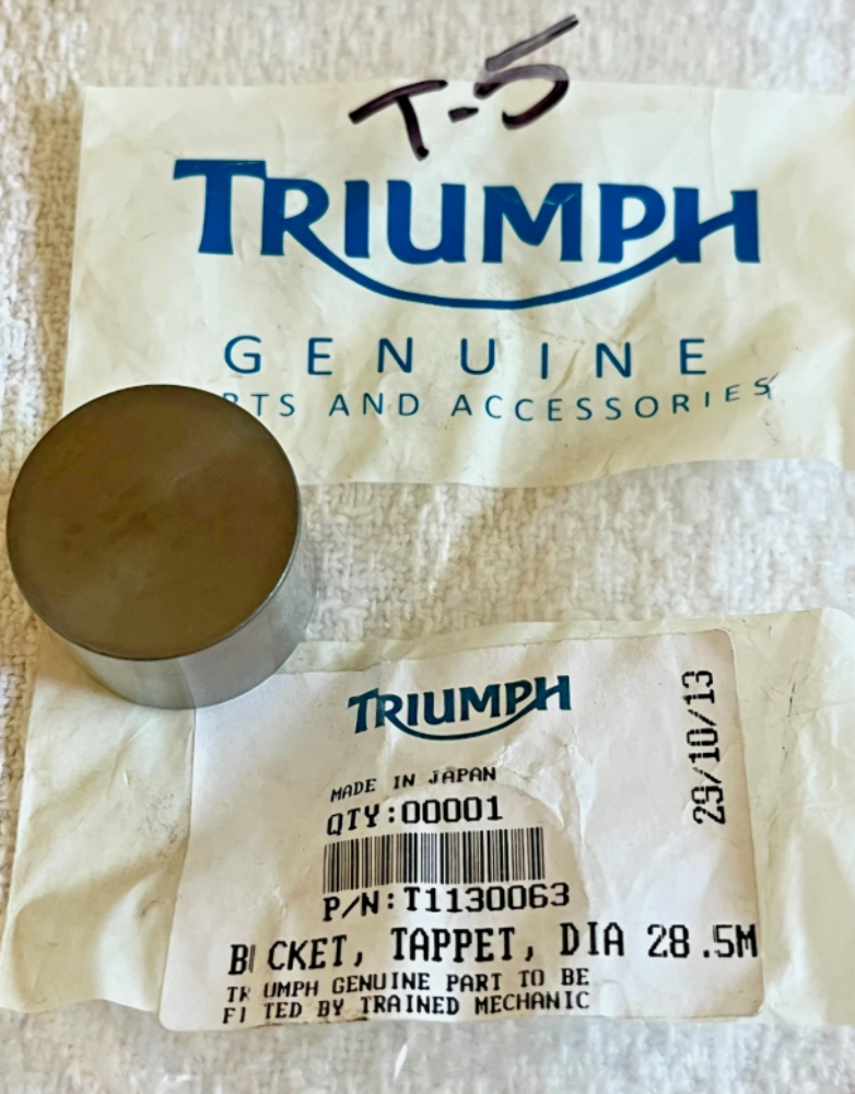 Triumph Tiger 1200 Explorer XR Tappet, Engine Valve Bucket Dia 28.5mm T1130063