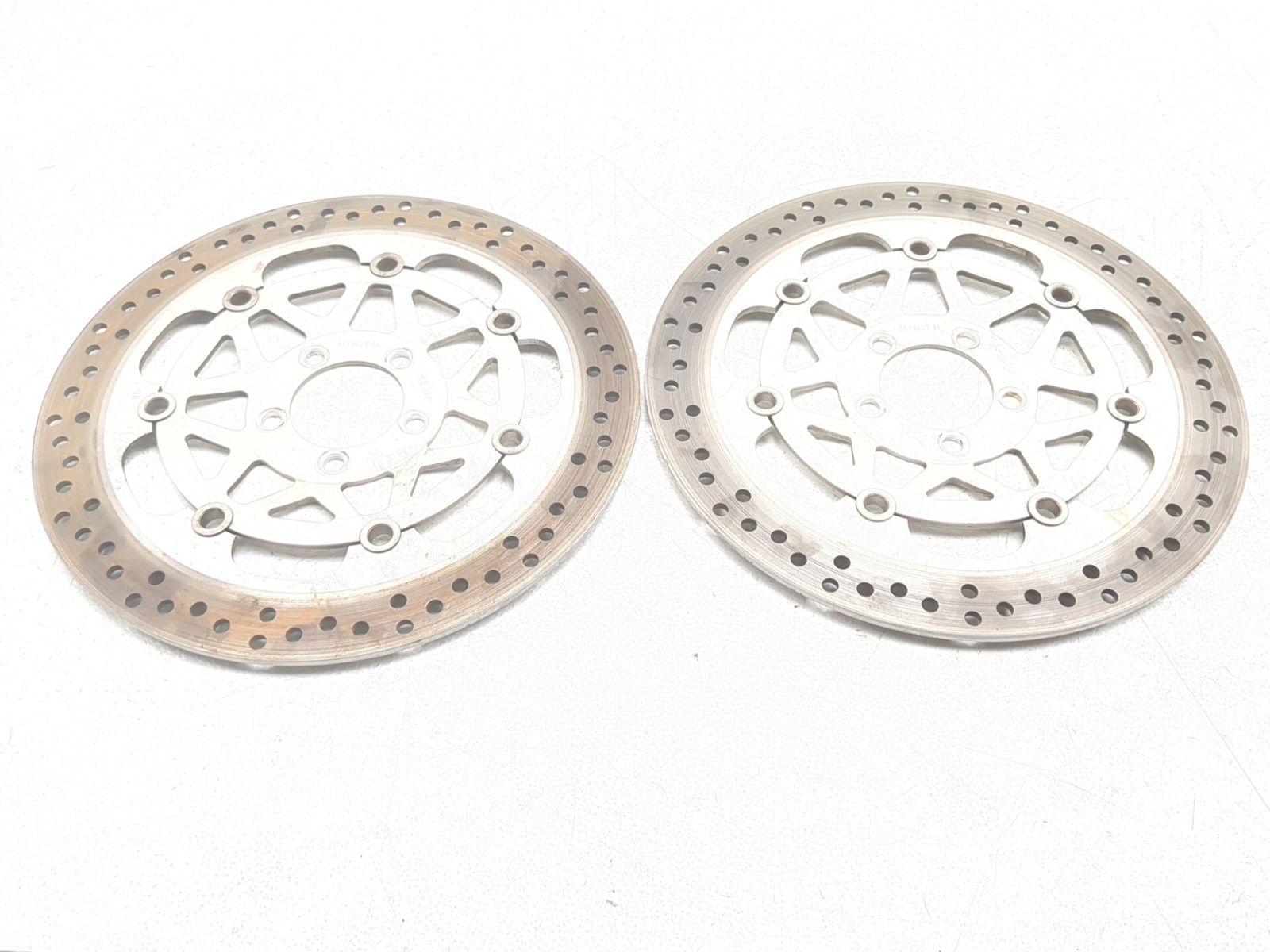 02 03 Kawasaki 1500 Vulcan Mean Streak Front Brake Rotors Disc Set 41080-1511-5D