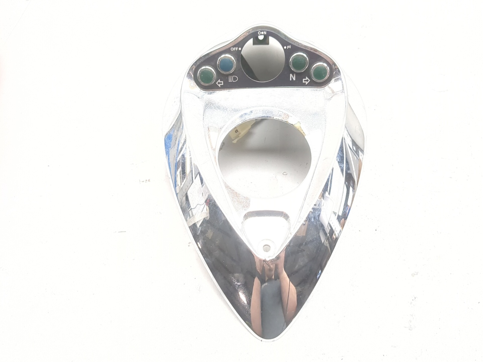 02 03 Kawasaki VN1500 Vulcan Mean Streak Front Tank Console Indicator Cover