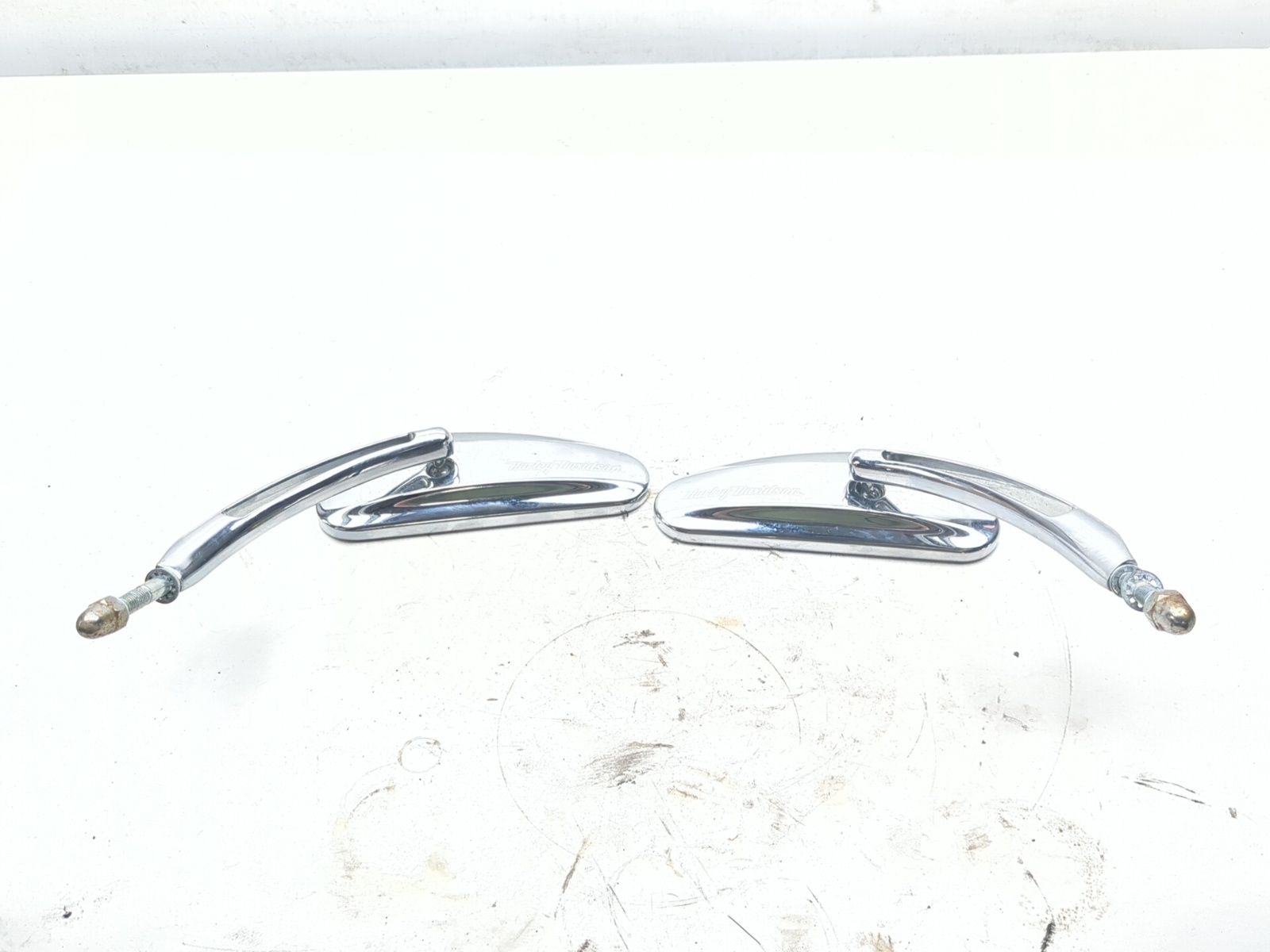 00-06 Harley Heritage Softail Classic FLSTCI Handlebar Mirror Set 91697-06A