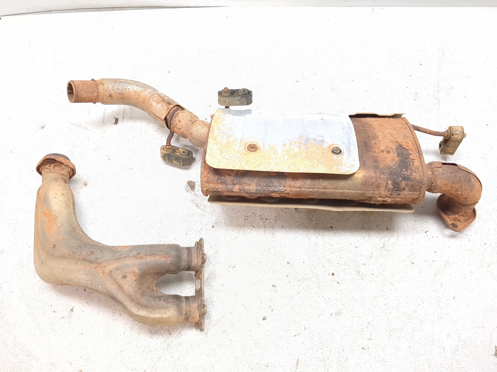 13-19 Polaris Ranger XP 900 Rear Header Exhaust Muffler Set