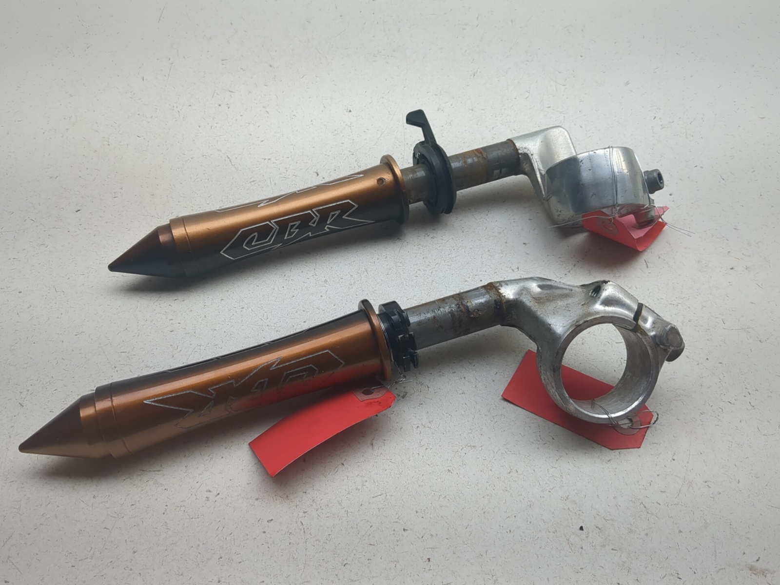 97-03 Honda CBR1100XX Blackbird CBR1100 Front Left & Right Clip-On