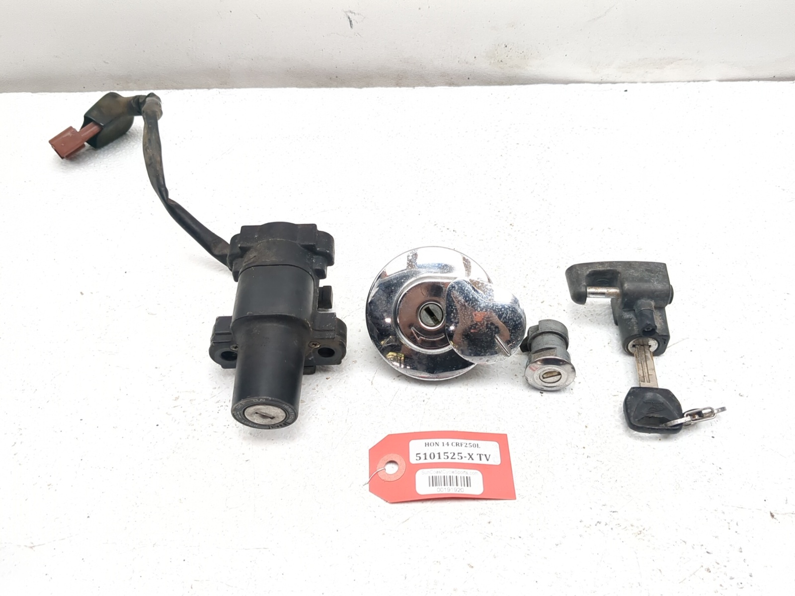 13-20 Honda CRF250L Ignition Switch Gas Cap & Helmet Lock Set With