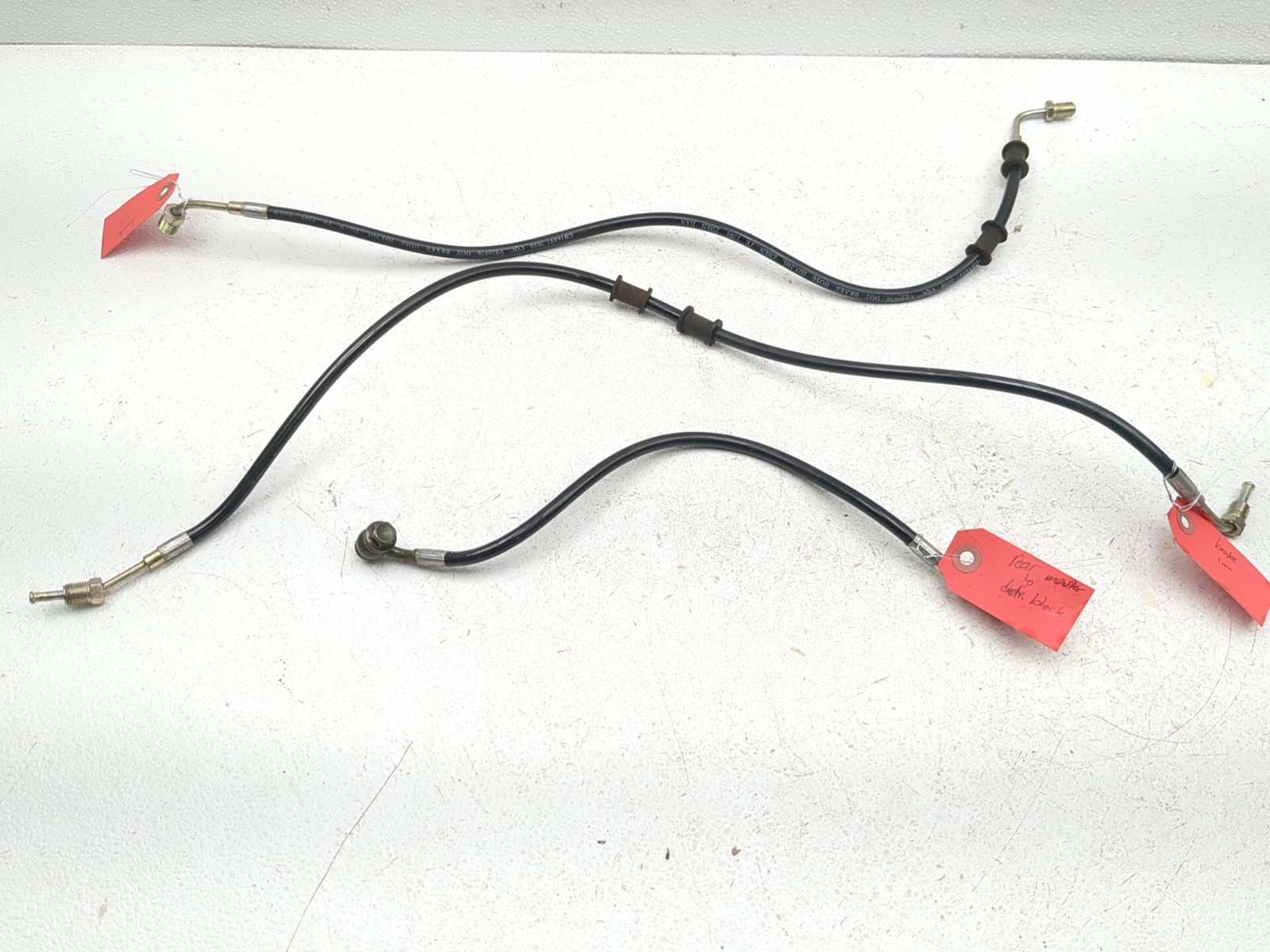 18-24 Linhai M750L Rear Brake Line Set Of 3  72182