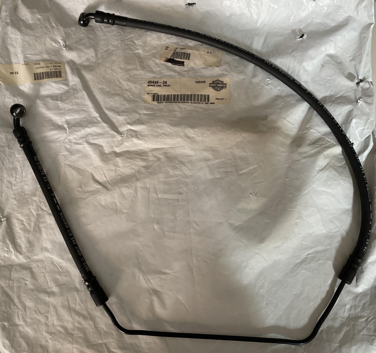 04-13 Harley-Davidson XL Sportster Front Brake Line Hose 45449-04
