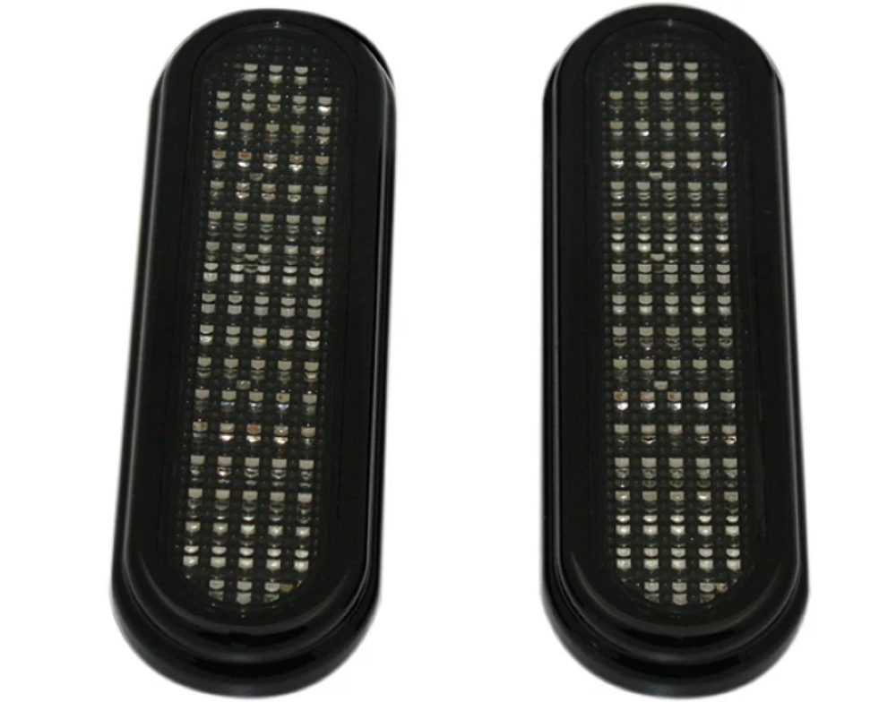 Custom Dynamics Flatz Clear LED Smoke Lens Black Accent Lights 2040-1847