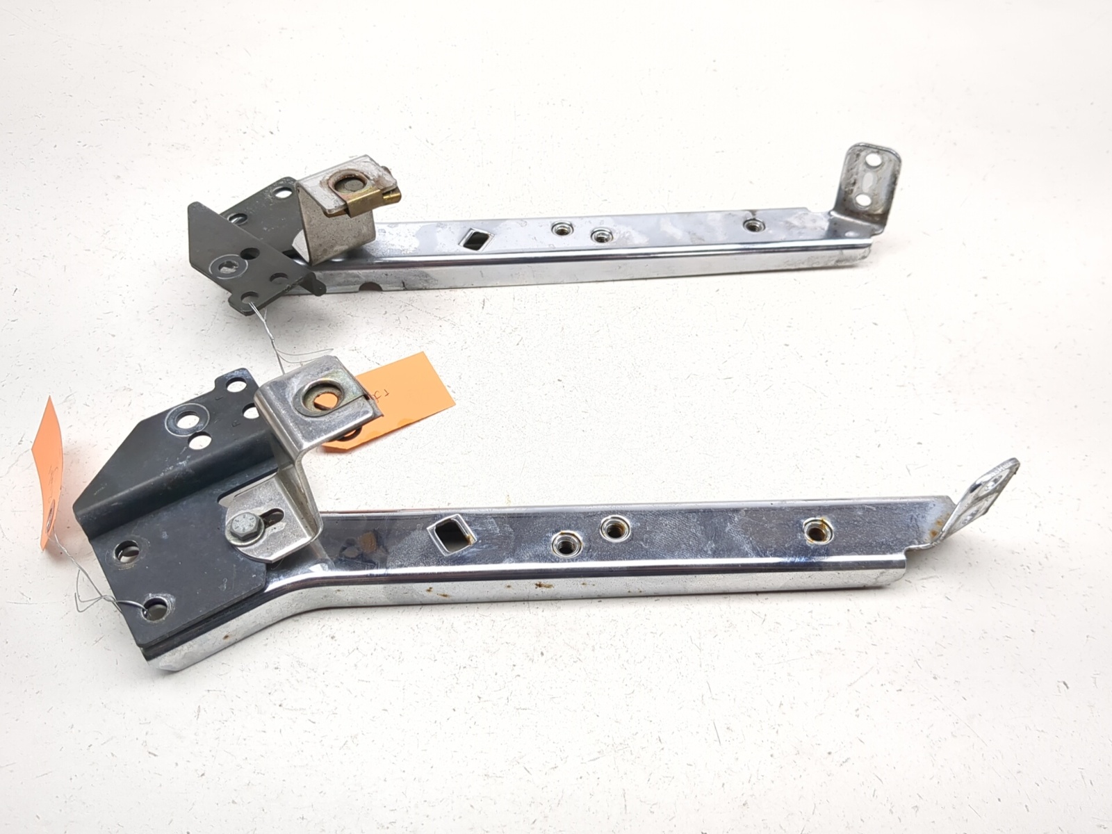 04-06 Harley Road King Custom FLHRSI Rear Left Right Saddlebag Support Rail Set