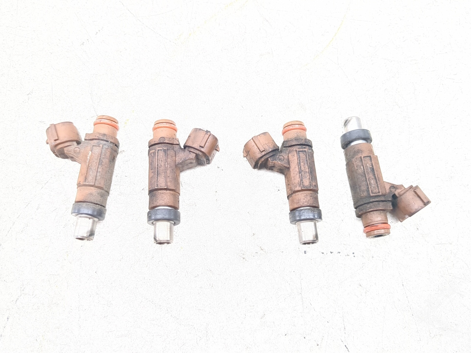 06 07 Suzuki GSXR 600 750 Gas Fuel Injectors Set  ORANGE