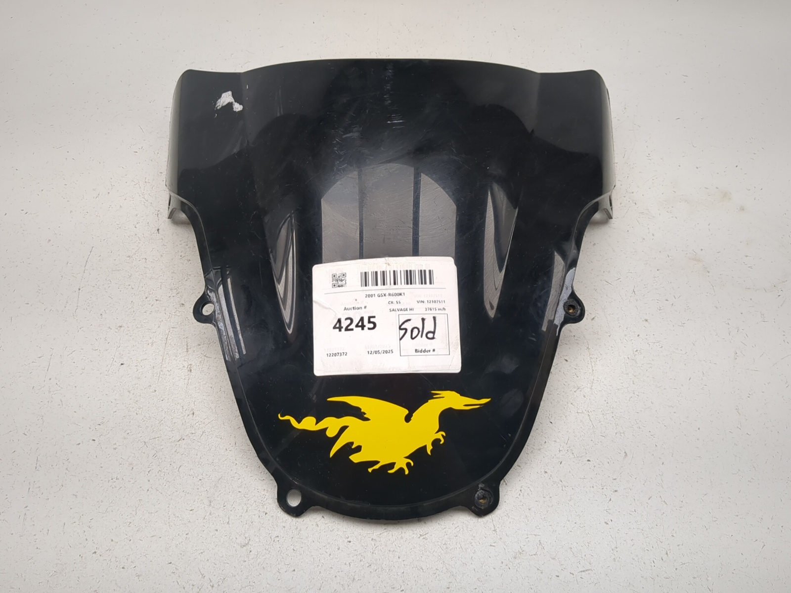01-03 Suzuki GSXR 600 750 Front Windshield Windscreen 94611-39F00