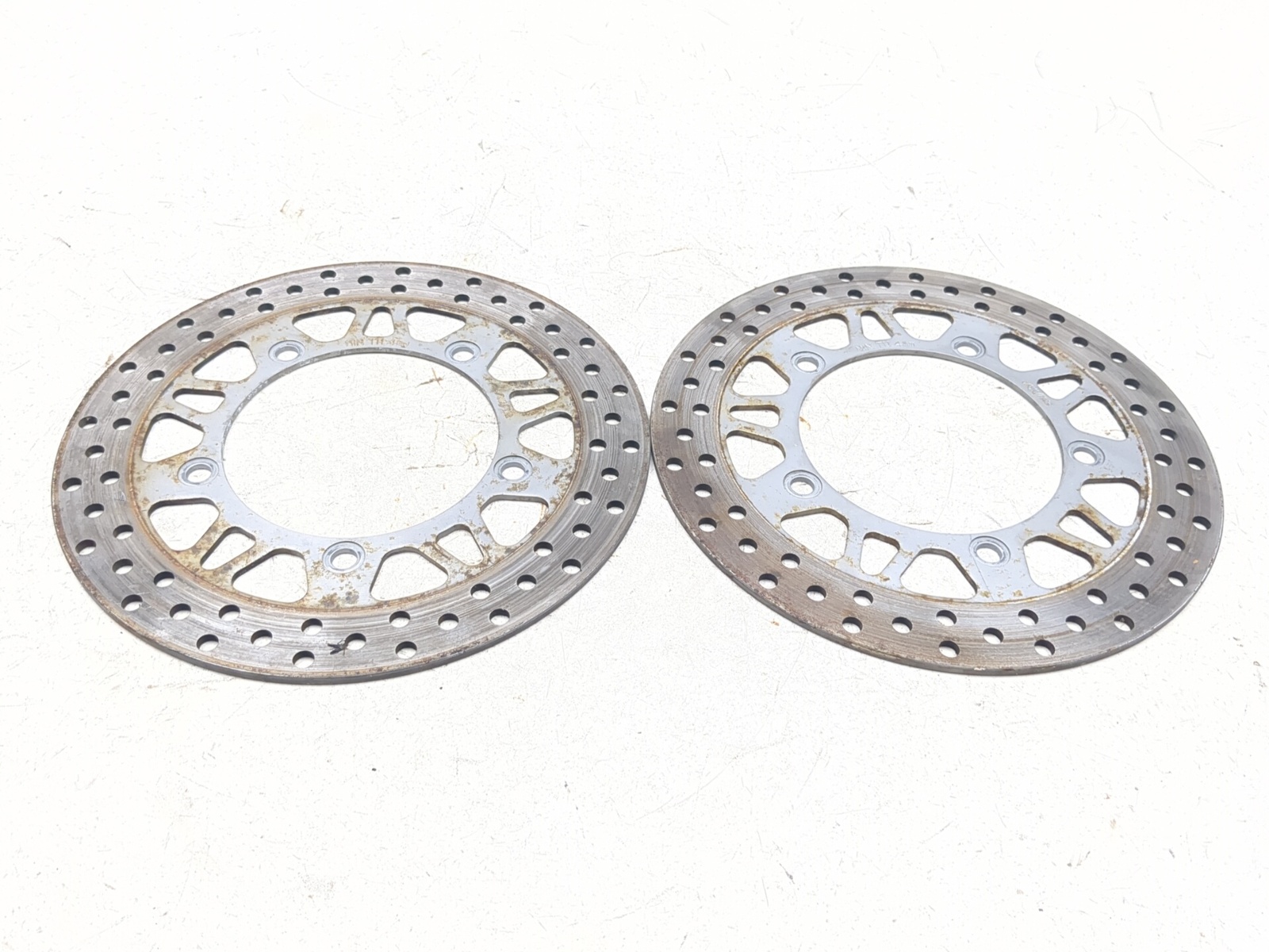 03-12 Suzuki Burgman AN650 Front Left Right Brake Rotor Disc Set