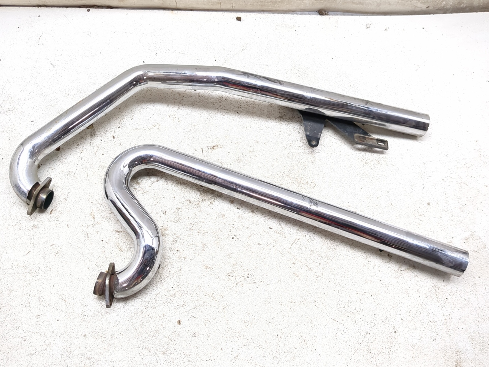 06-09 Victory Vegas 8 Ball Exhaust Header Heat Shield Set