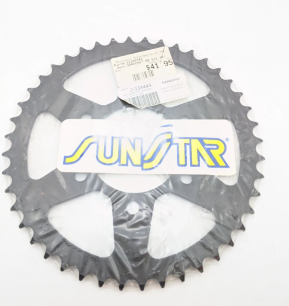 Kawasaki Ninja 250R 300 400 Sunstar Rear Sprocket 520 44T 12100342