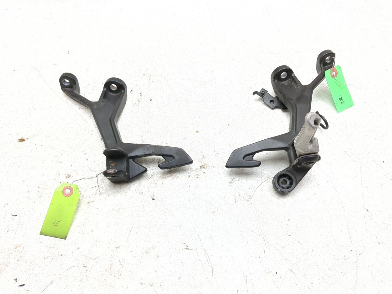 18-26 Kawasaki Ninja 400 EX400 Rear Passenger Foot Peg Bracket Set