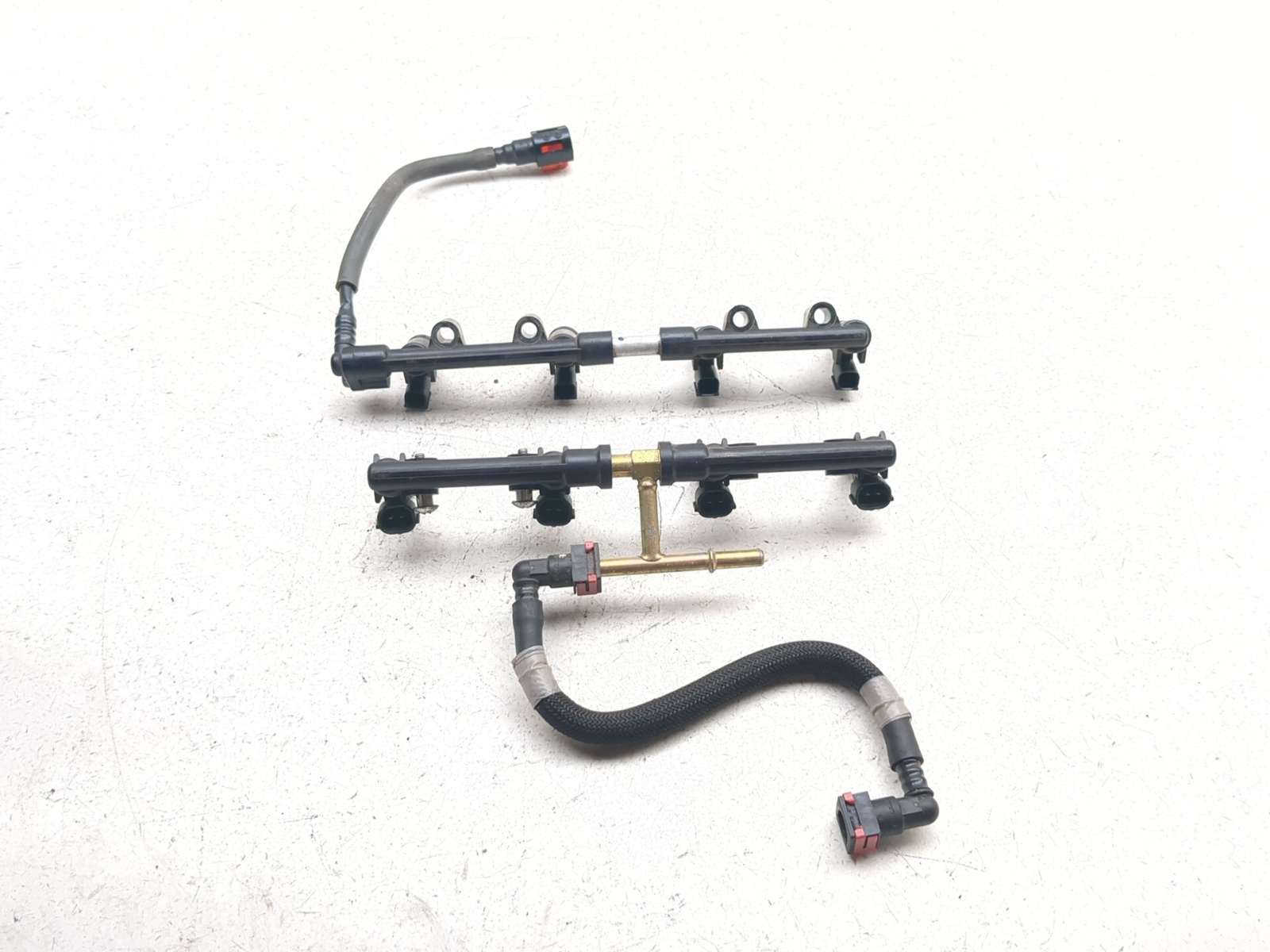 07-08 Kawasaki Ninja ZX600 ZX6R Fuel Rail Injector Assembly 49044