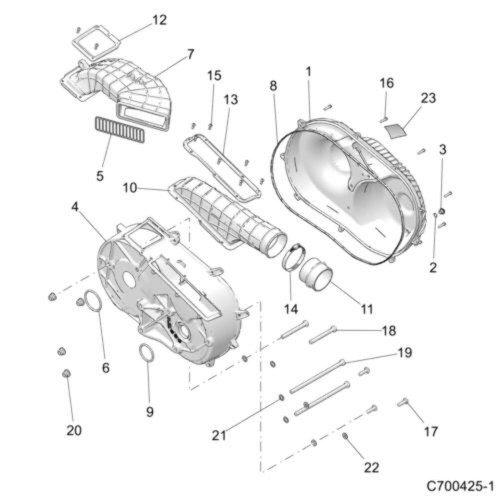 Polaris Screw 12 mm x 1.75 mm x 245 mm Genuine OEM Part