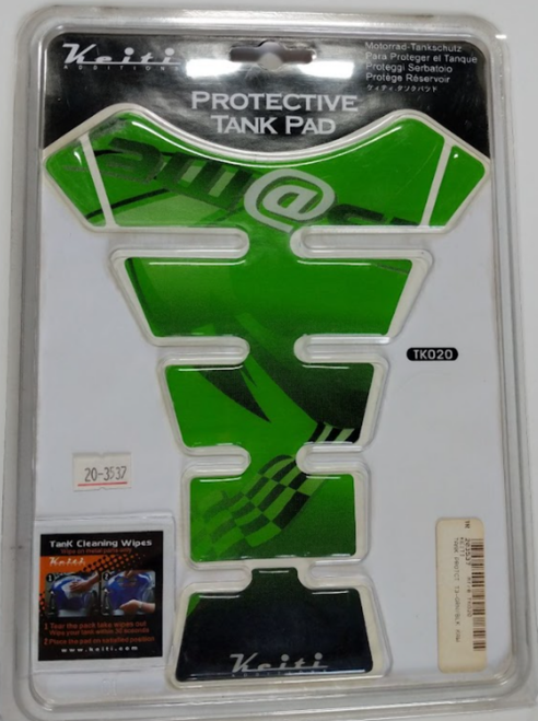 KEITI Kawasaki Green/Black Universal Motorcycle Tank Protector