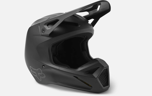 FOX RACING V1 Leed YOUTH SM MATTE BLK Helmet Motocross Off-Road