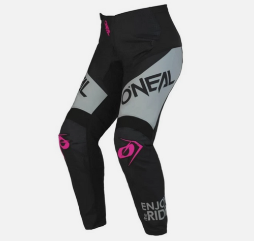 O'Neal Element Womens Racewear Pants Pink, Black, Grey SIZE