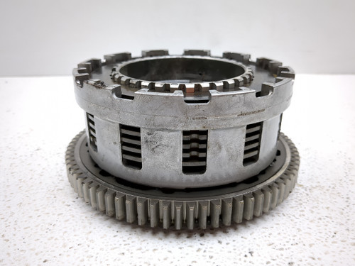 １１２３ 09-12 Kawasaki Ninja ZX6R Clutch Basket With Plates Incomplete