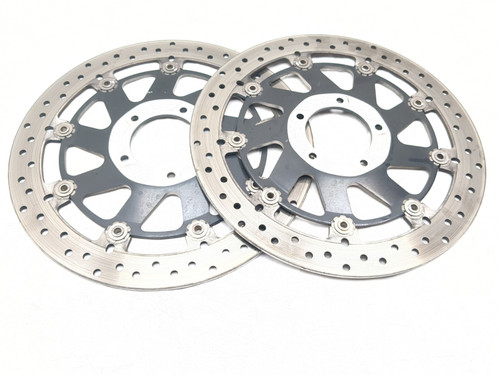 11-14 Ducati Diavel Left & Right Front Brake Rotors Disc 49241011A