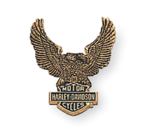 Harley-Davidson Large Eagle Medallion　貴重 Harley-Davidson Self Adhesive Gold Eagle Medallion Badge Emblem