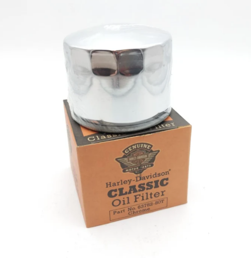 1980-1984 Harley-Davidson XLH OEM Chrome Spin-On Oil Filter 63782