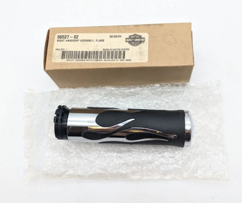 2002-05 Harley-Davidson FLHTCUI OEM RH Flame Handgrip 56527-02