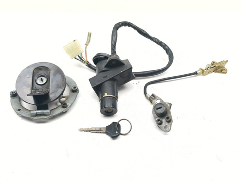 00-01 Kawasaki Ninja ZX1200 ZX12R Ignition Switch Fuel Cap Seat