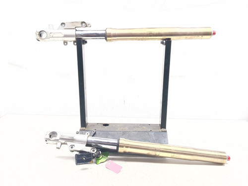 00-01 Kawasaki Ninja ZX1200 ZX12R Front Left Right Fork STRAIGHT