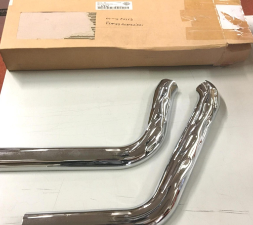 00-07 Harley-Davidson Softail Deuce Fxstd Flame Exhaust Heat